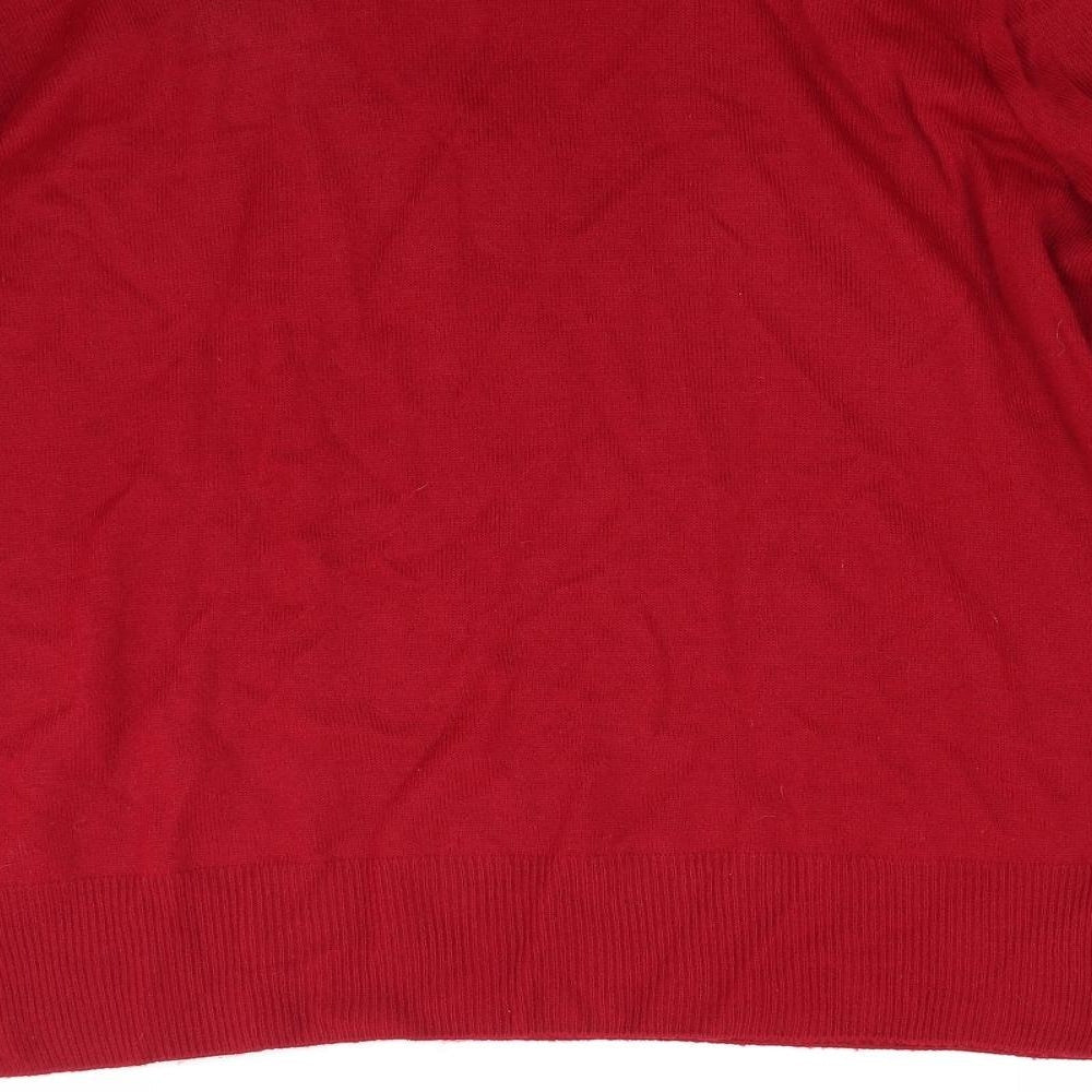 Preworn Womens Red Knit Pullover Jumper Size L