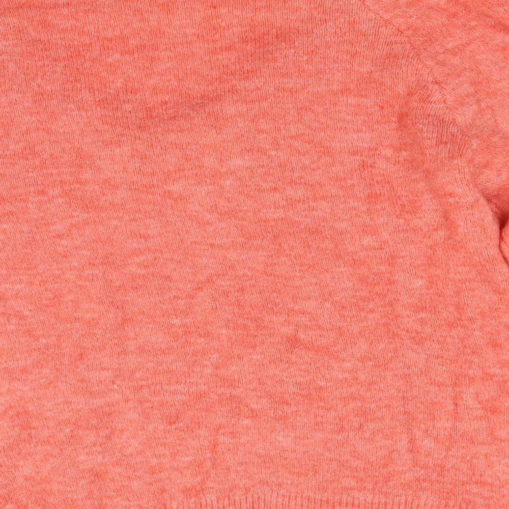 H&M Womens Orange Knit Pullover Jumper Size XS