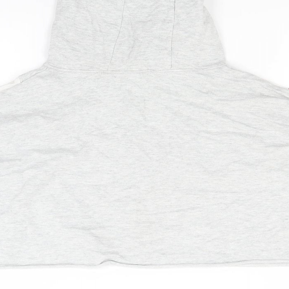 NEXT Girls Grey Jersey Pullover Hoodie Size 9 Years