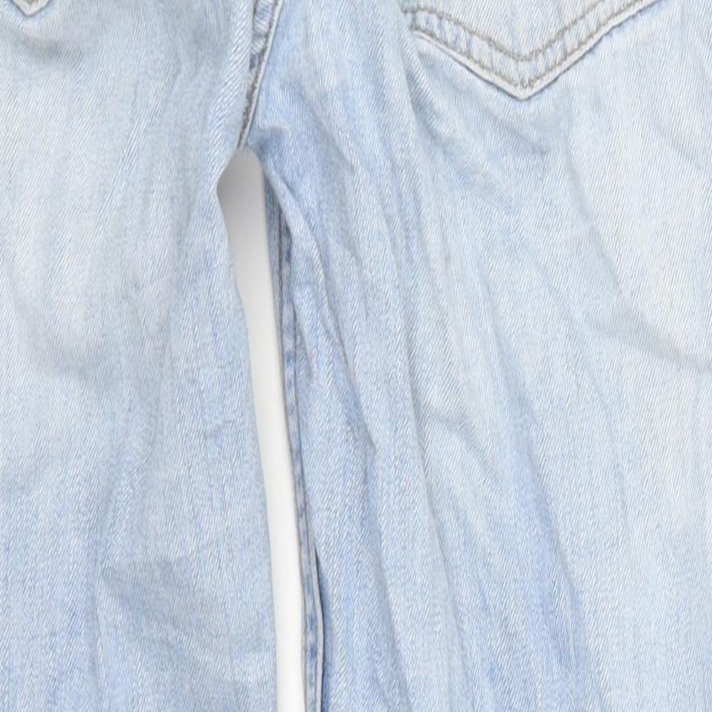 Topshop Womens Blue Denim Mom Jeans Size 25 in L27 in