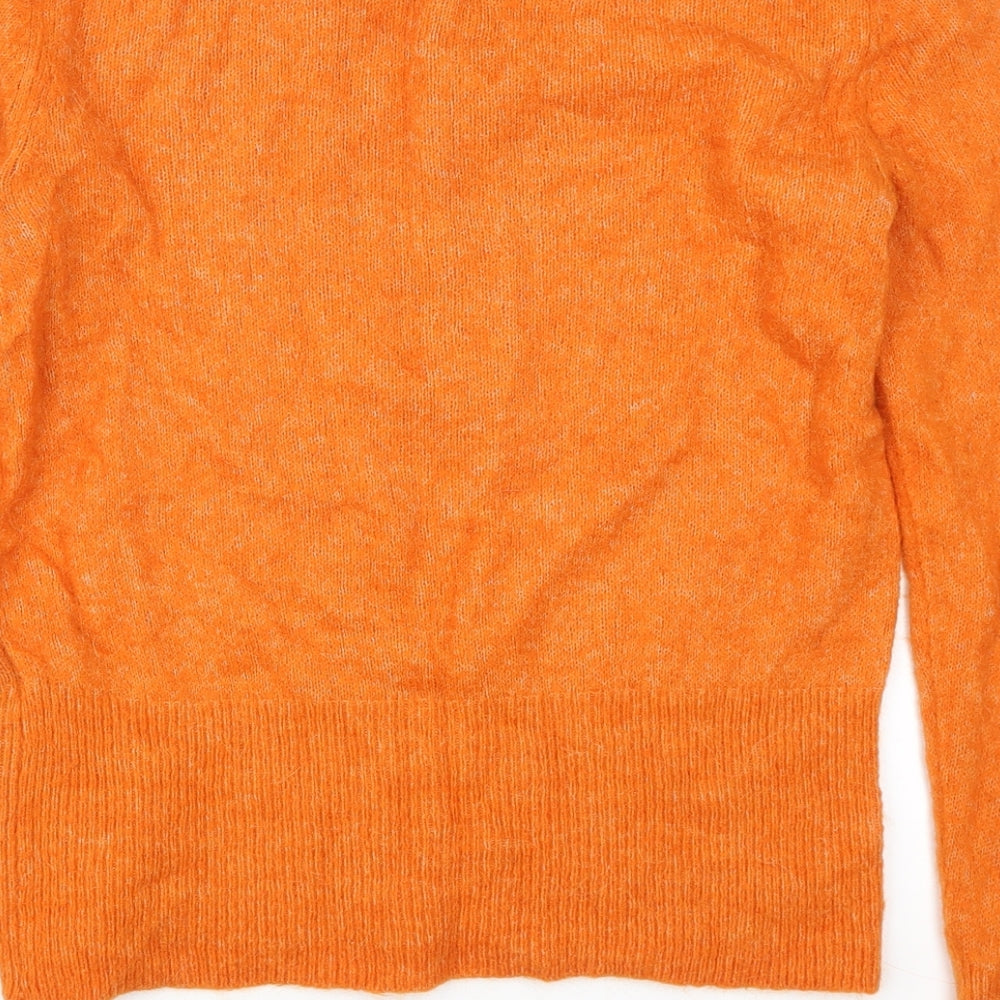 H&M Womens Orange Pullover Jumper Size S