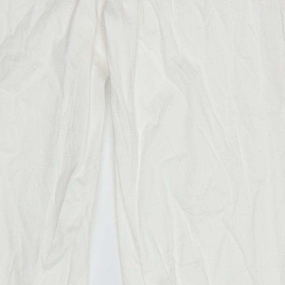 Benneton Women's White Cotton Denim Jeans Size 35 in