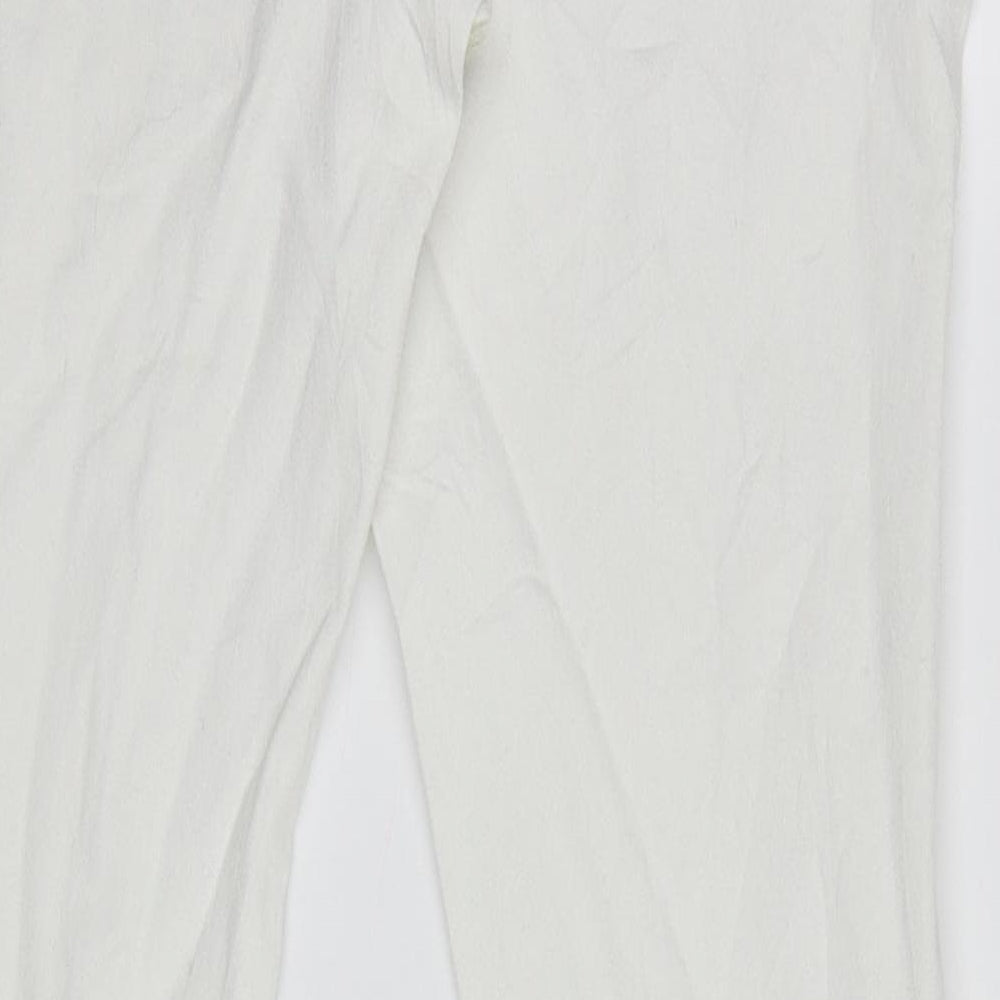 Denim Co. Womens White Denim Skinny Jeans Size 12 L31 in