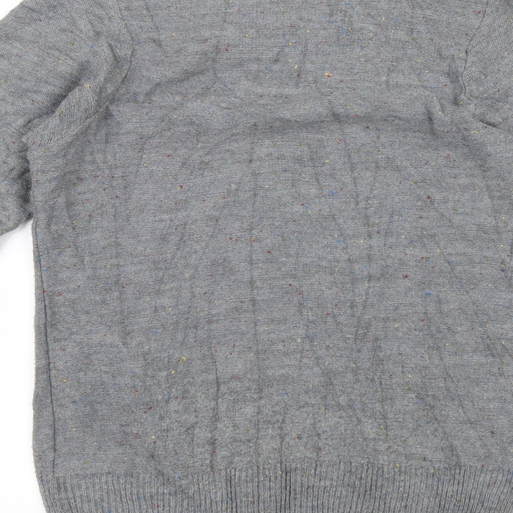 Hemingway Mens Grey Knit Pullover Jumper Size M