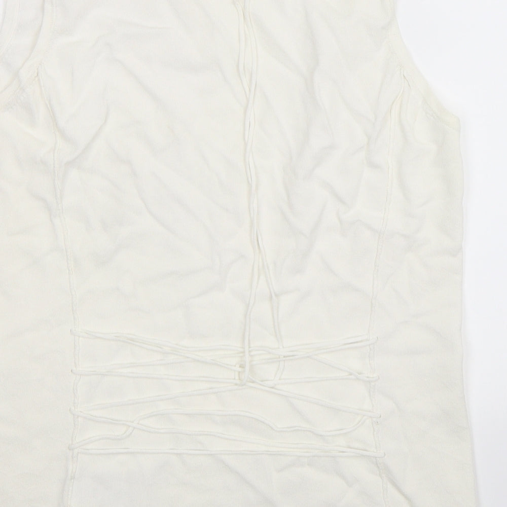 NEXT Womens White Basic Tank Size 12