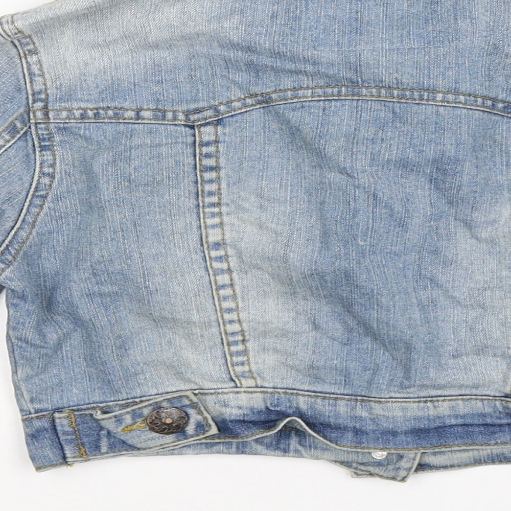Denim Co Womens Blue Denim Jacket Size 8