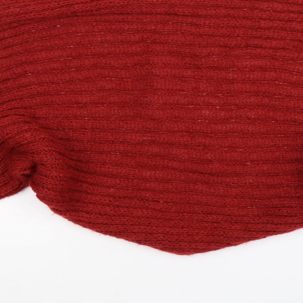 Per Una Womens Brown Knit Cape Jumper Size L