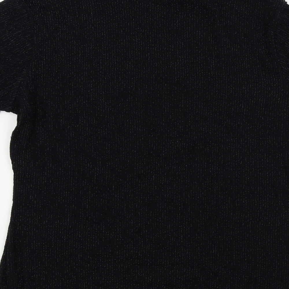 CMD Womens Black Basic T-Shirt Size M