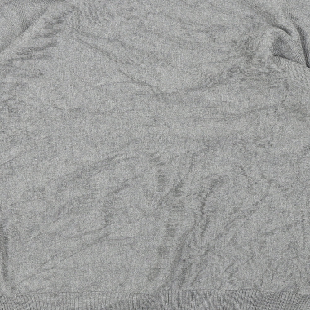 Linea Womens Grey Animal Print Pullover Jumper Size S