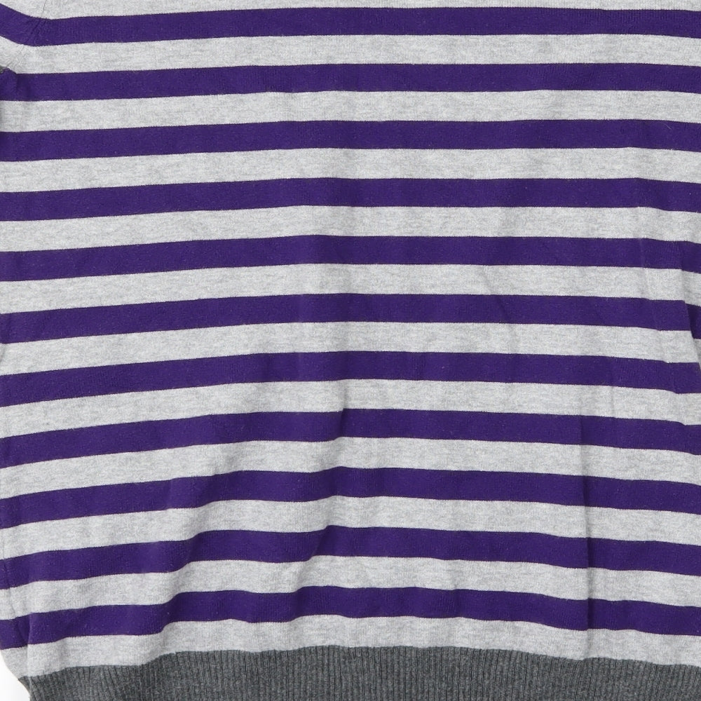 Wallis Womens Purple Striped Shirt Dress