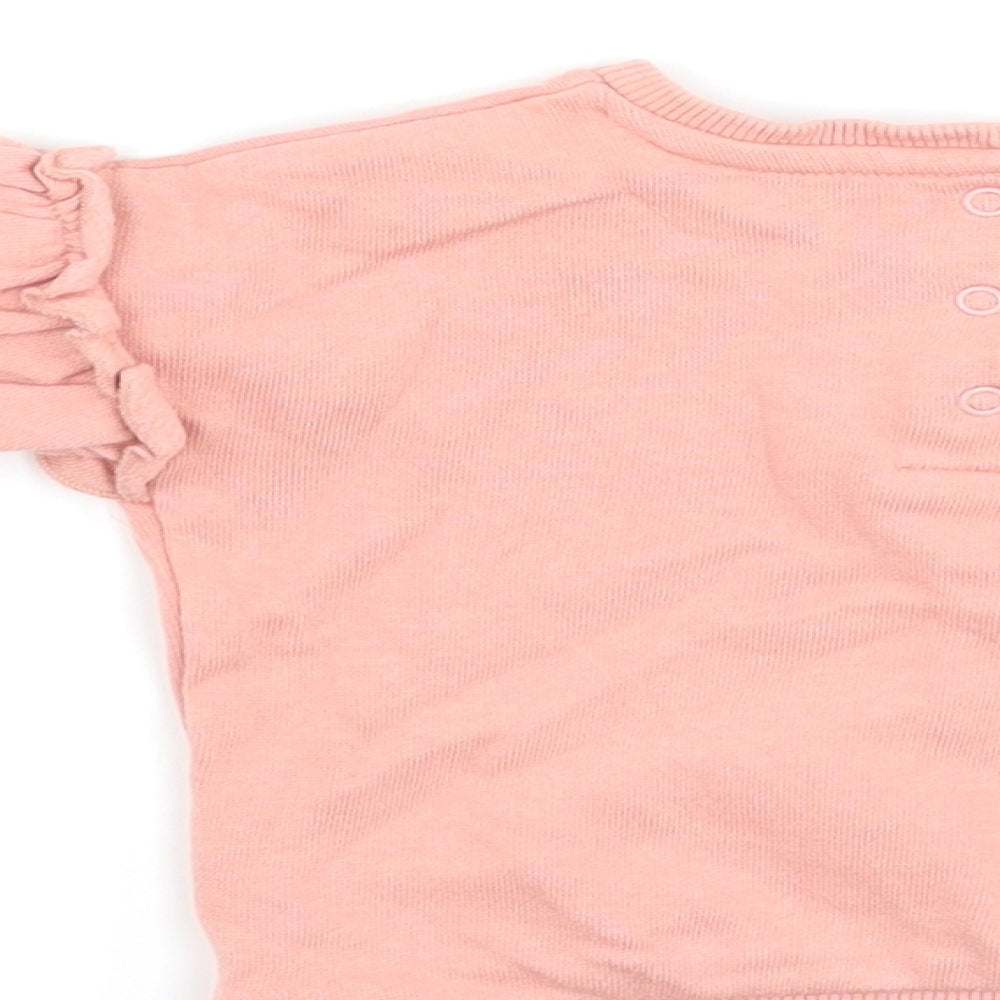George Girls Pink Pullover Jumper Size 0-3 Months - Disney Mickey Mouse