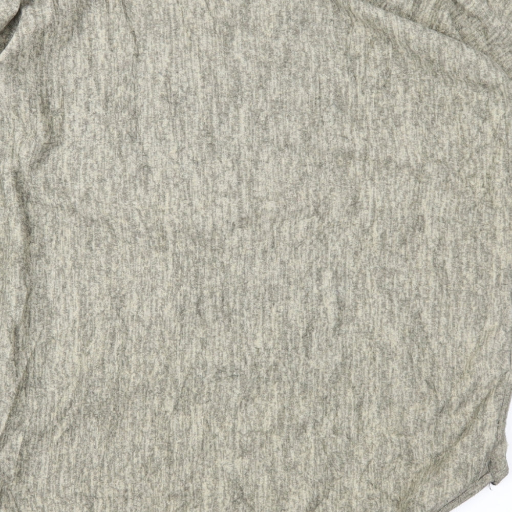 Krisp Womens Brown Basic Blouse Size M