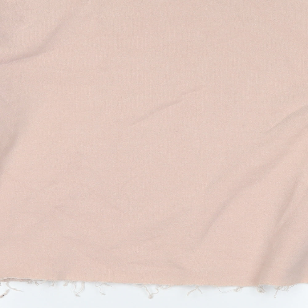 Topshop Womens Pink Pullover Sweatshirt Size 14