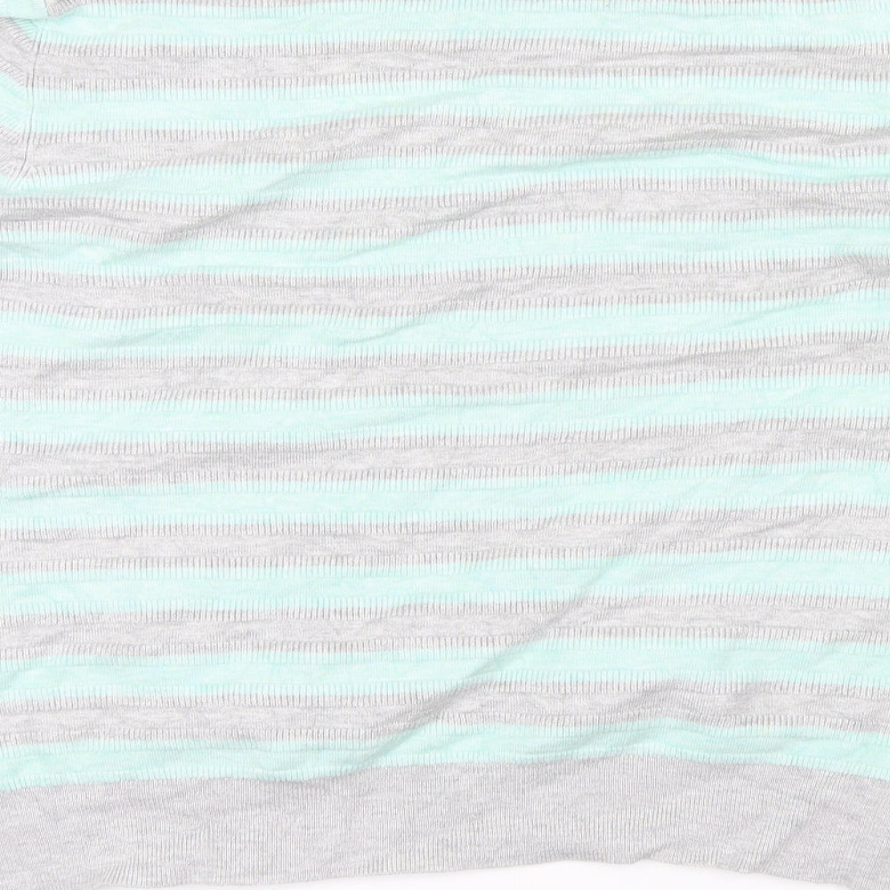 Country Casuals Womens Blue Striped Pullover Jumper Size XL