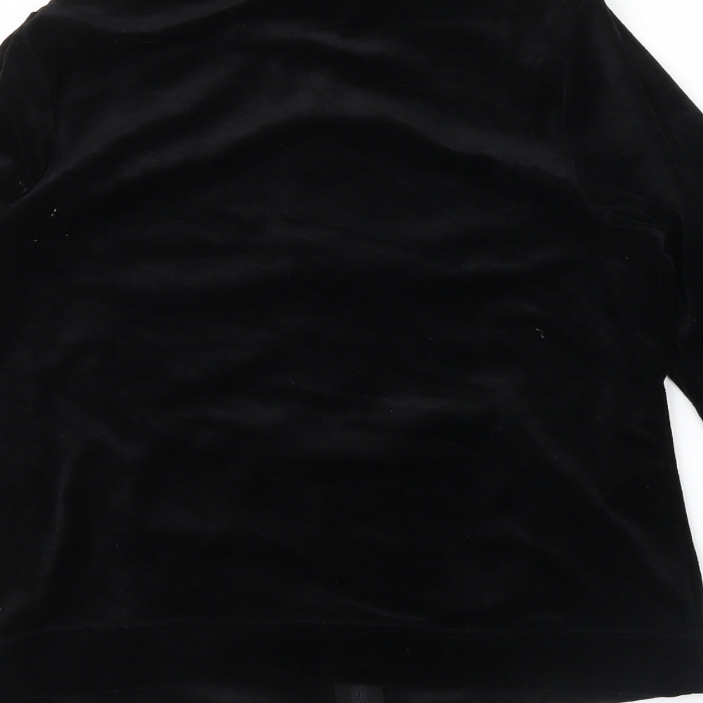 Bonmarché Womens Black Full Zip Sweatshirt Size S