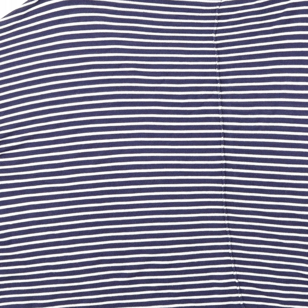 Marks & Spencer Womens Blue Striped Pullover Jumper Size 12