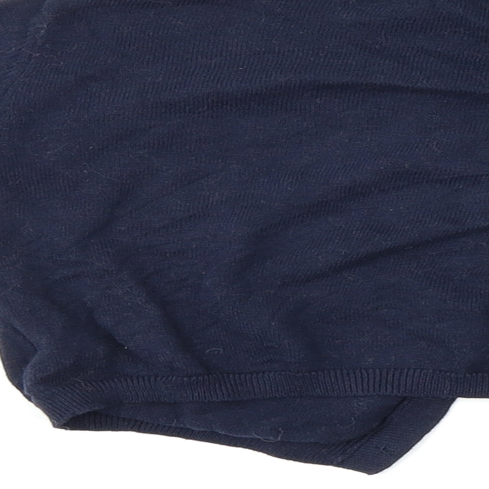 3 Pommes Womens Blue Cardigan Jumper Size 16