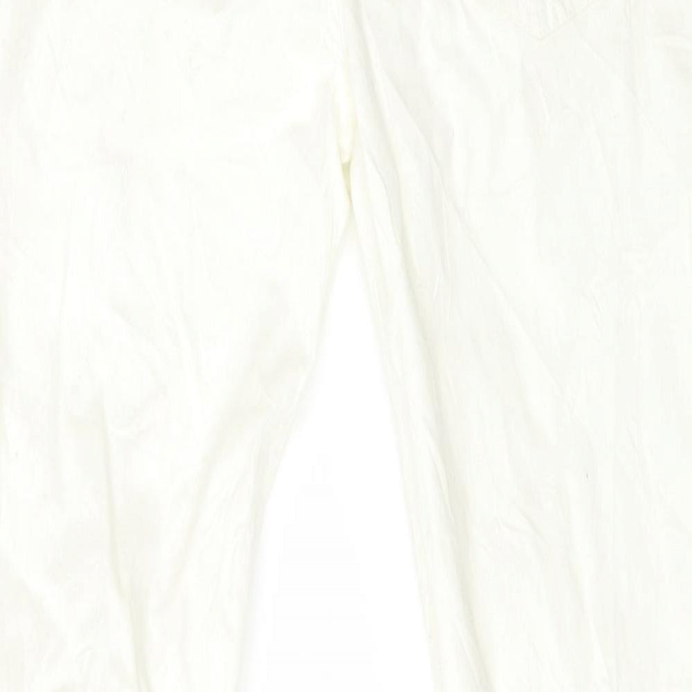 Diamonds &Divas Womens White Denim Skinny Jeans Size 12 L29 in