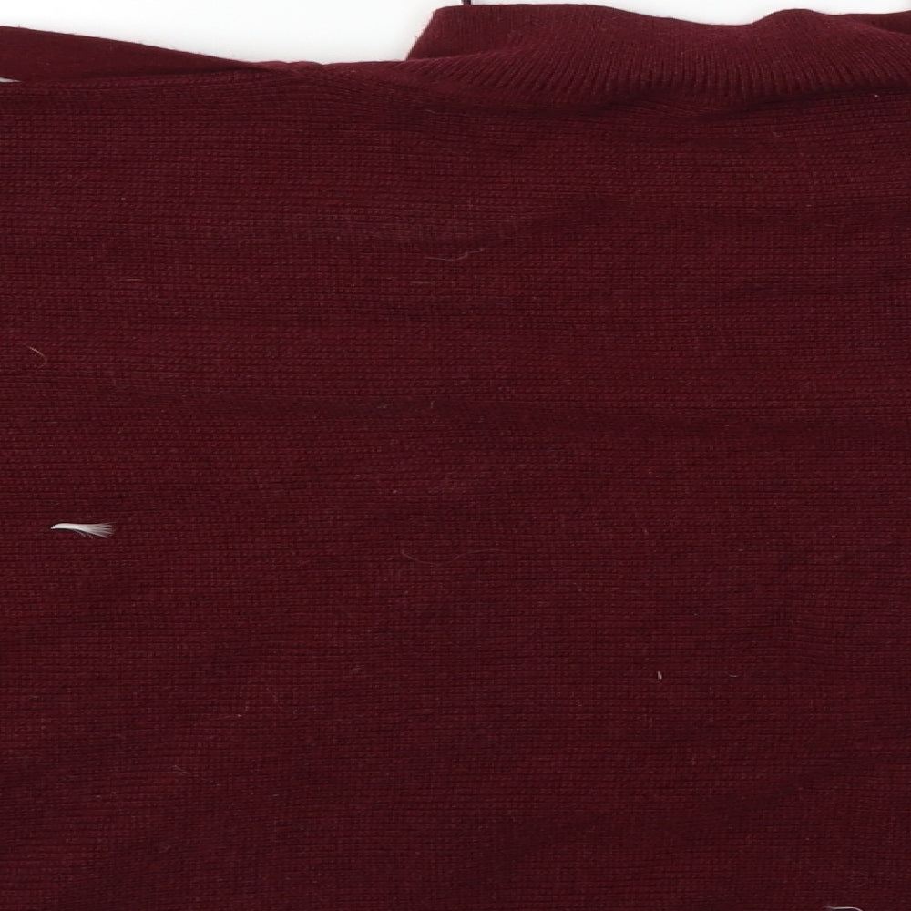 Marks & Spencer Womens Red Pullover Jumper Size 8 - Cropped