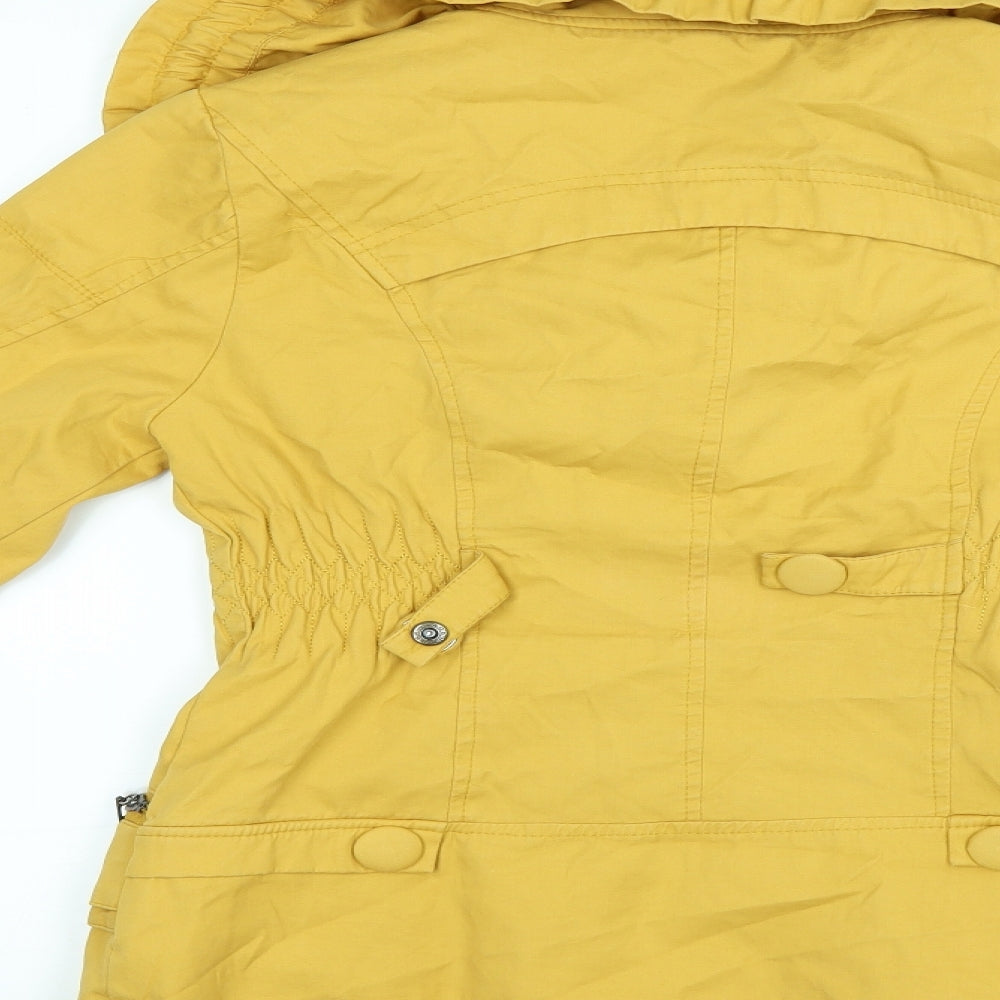 Fashion M Womens Yellow Jacket Coat Size S
