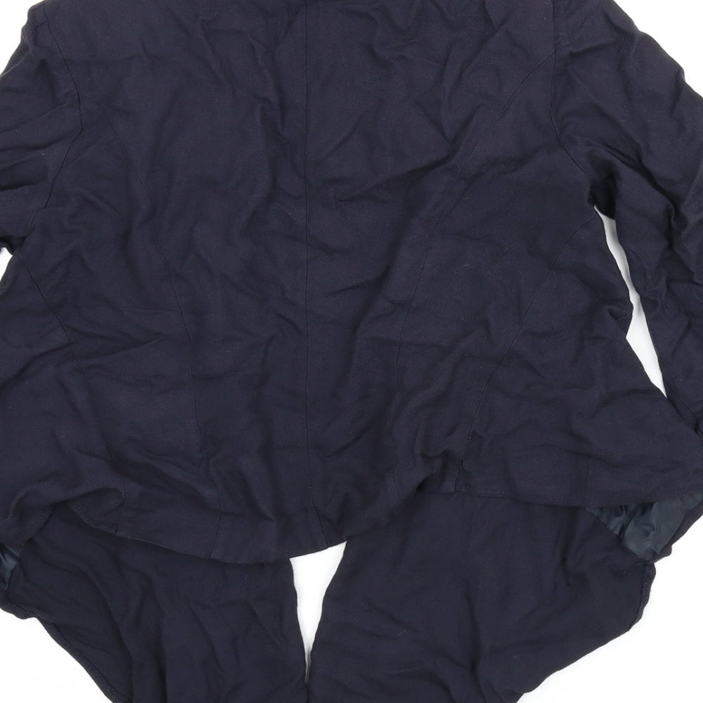 New Look Womens Blue Jacket Size 12 - Draped jacket