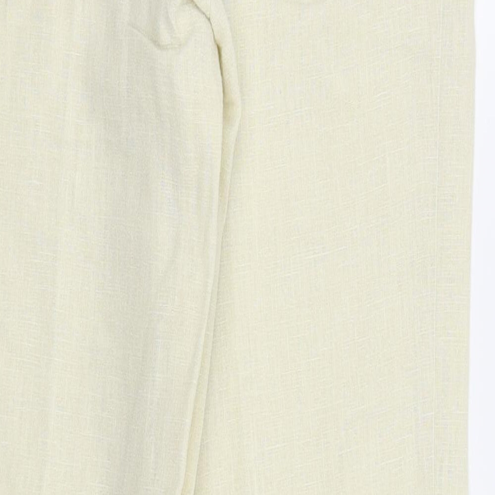 Evie Collection Womens Beige Trousers Size 12 L27 in