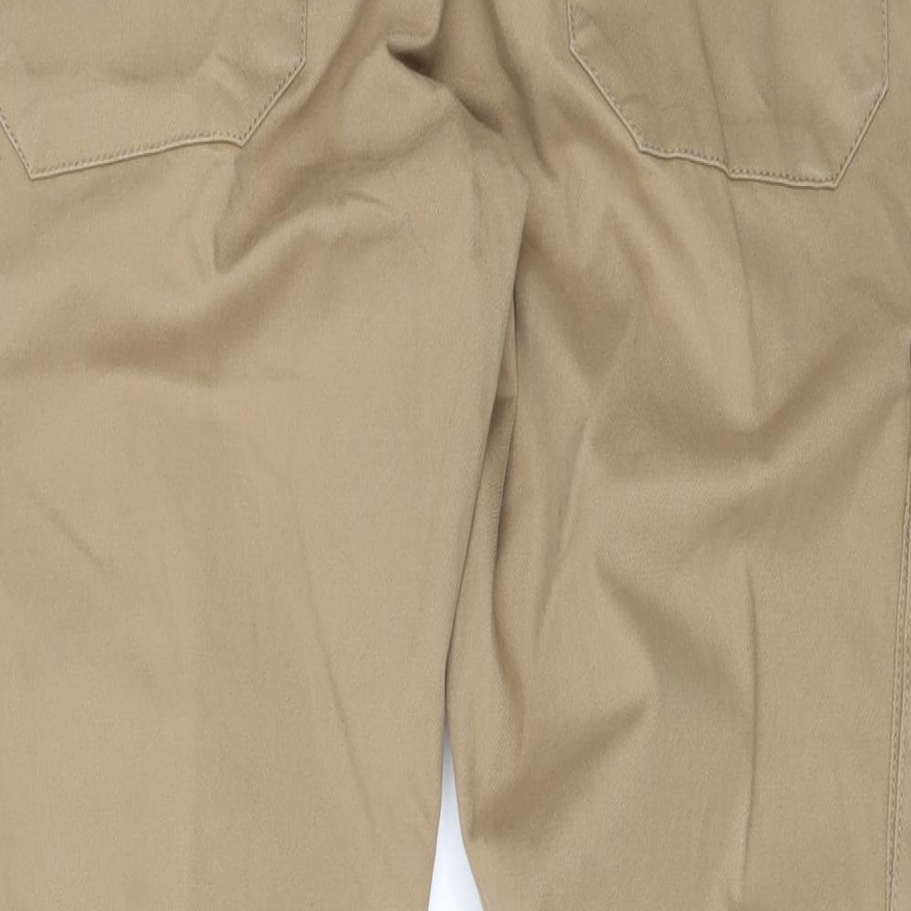 Mango Jeans Mens Beige Denim Straight Jeans Size 36 in L28 in - Side Pockets