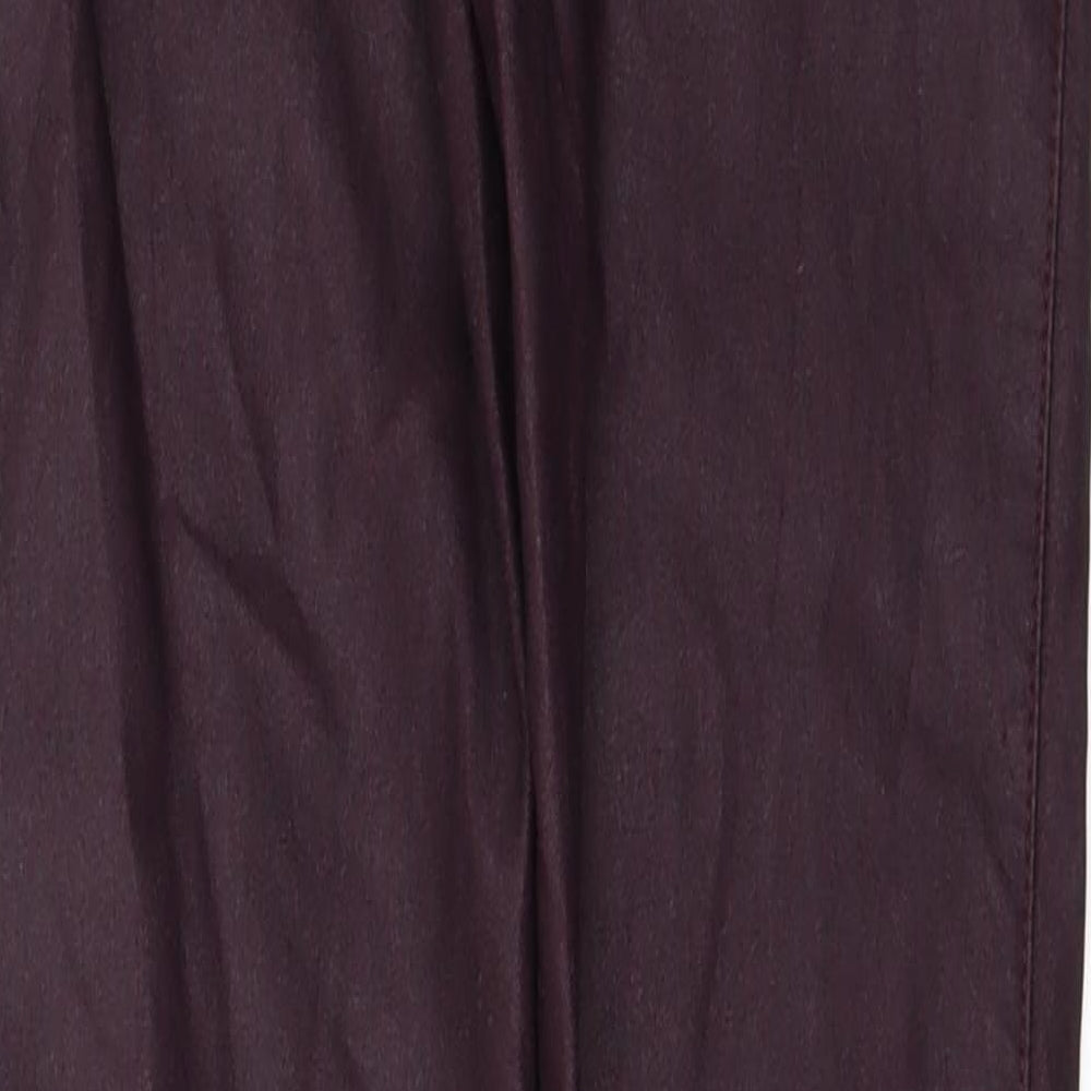 F&F Womens Red Trousers Size 6 L31 in