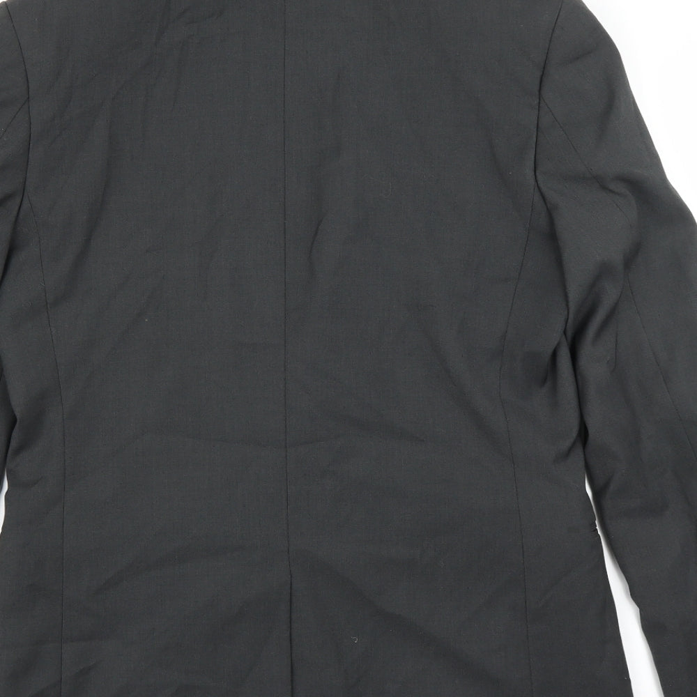 Topman Mens Grey Jacket Suit Jacket Size 38