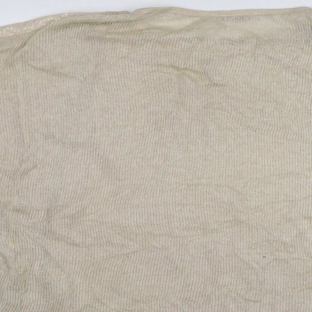 Dolce Ragazza Womens Ivory Paisley Basic Blouse One Size