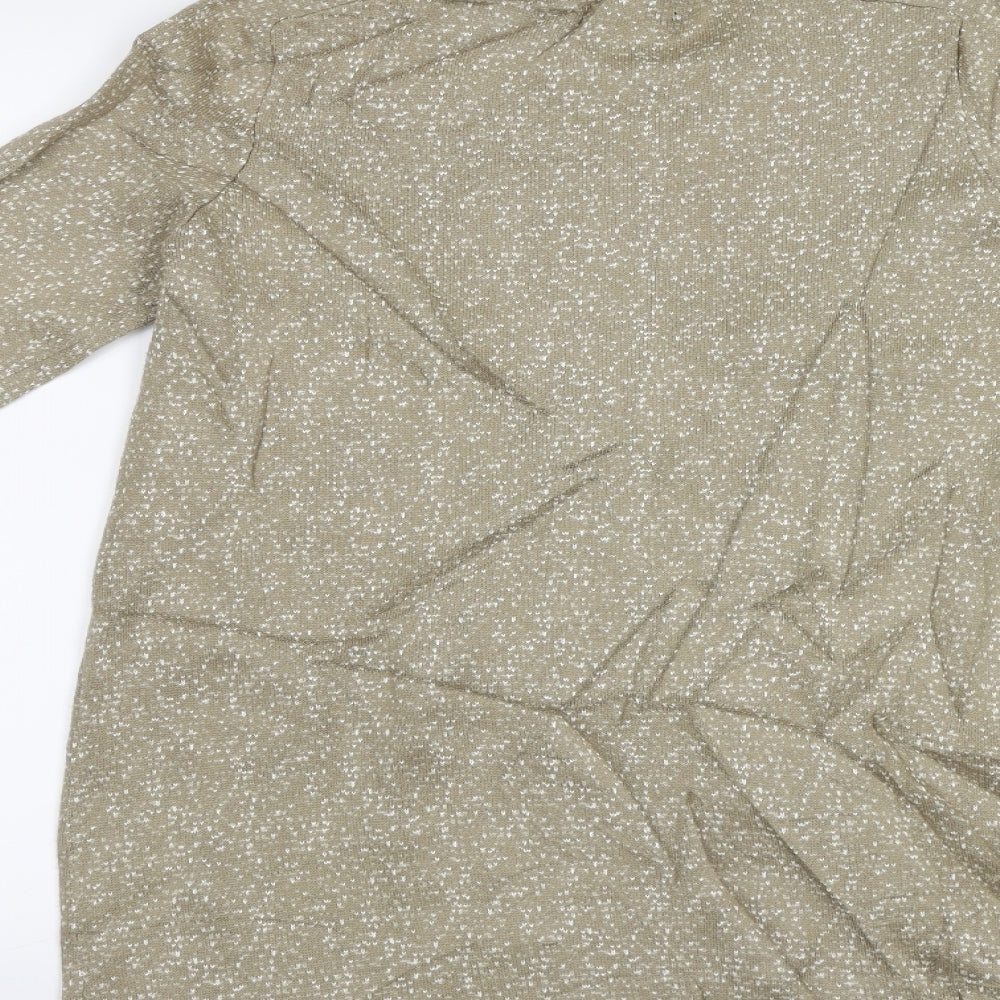 Ellen Reyes Womens Brown Polka Dot Cardigan Jumper Size S