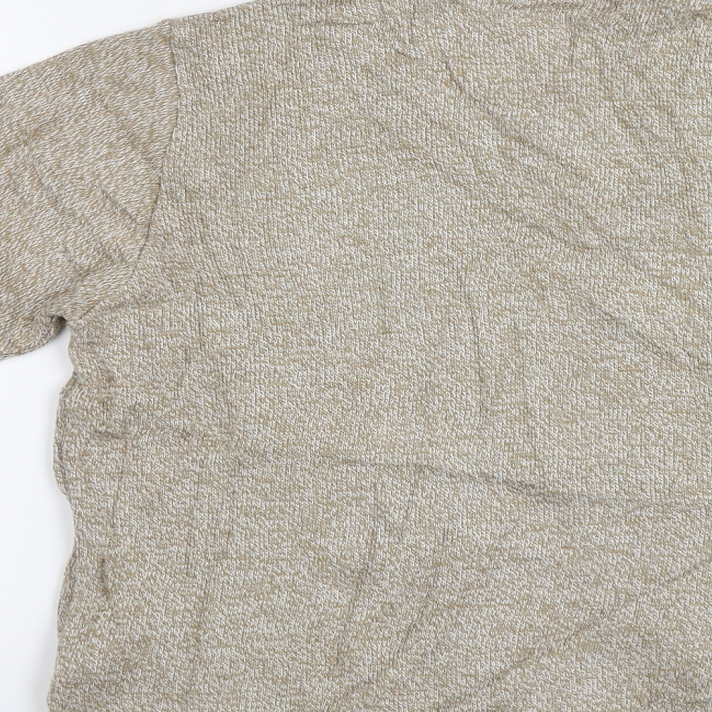 Envy Womens Brown Geometric Pullover Jumper Size M - Size S-M