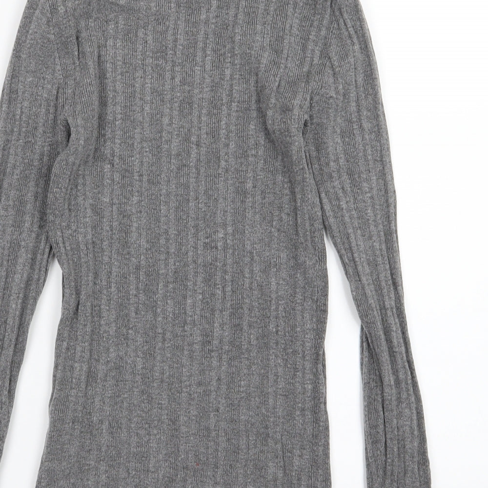 Primark Womens Grey Knit Pullover Jumper Size S