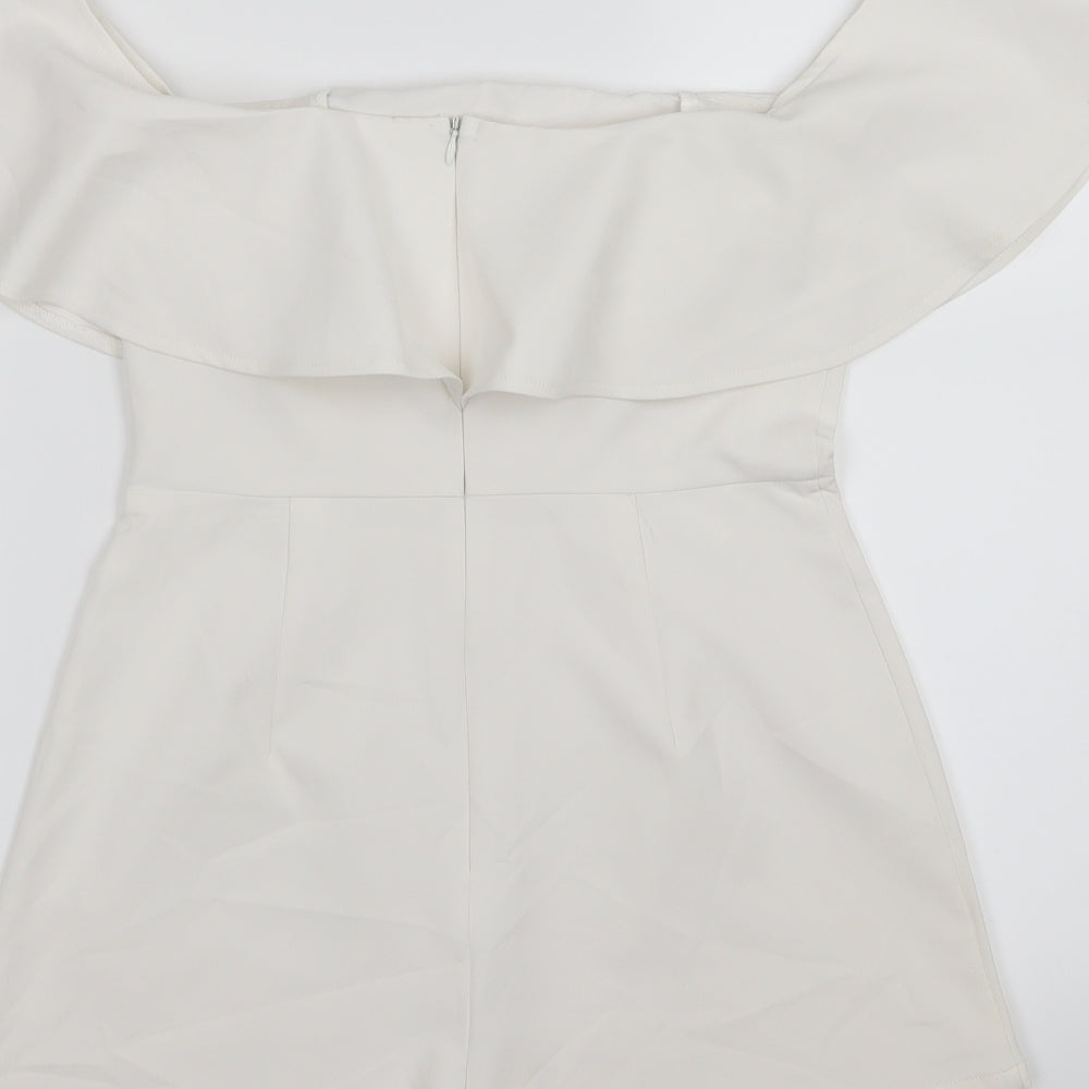 In the Style Womens White Playsuit One-Piece Size 8 L3 in