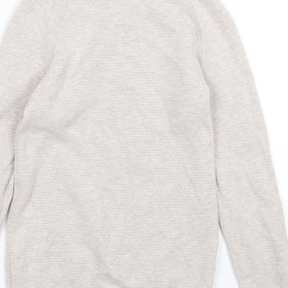 H&M Girls Beige Knit Pullover Jumper Size 6-7 Years