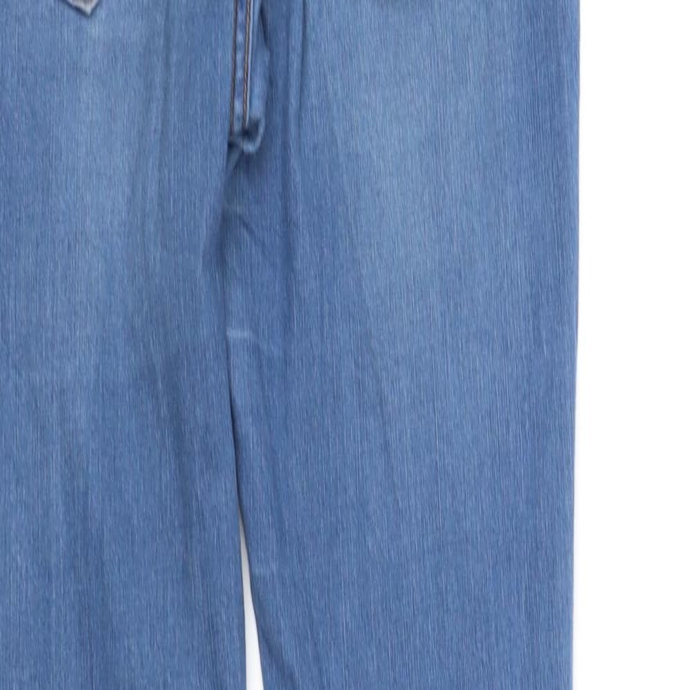 Mama Womens Blue Straight Jeans Size 6 L31 in