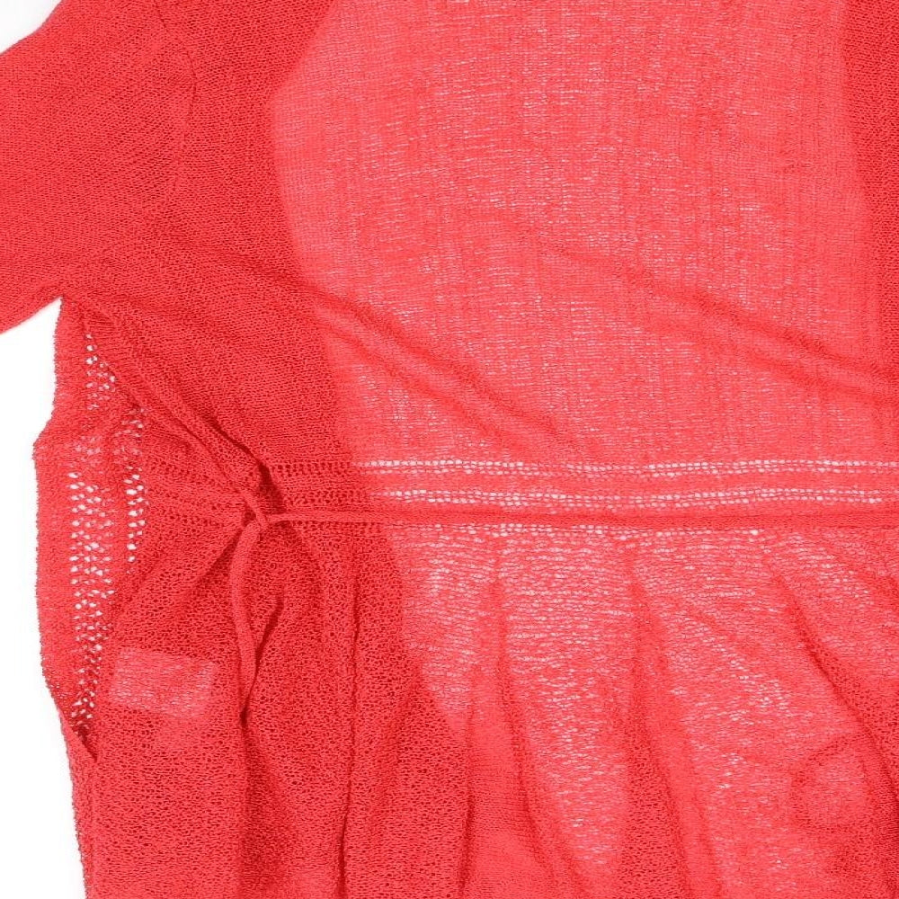 Anne Smith Womens Red Cardigan Jumper Size M