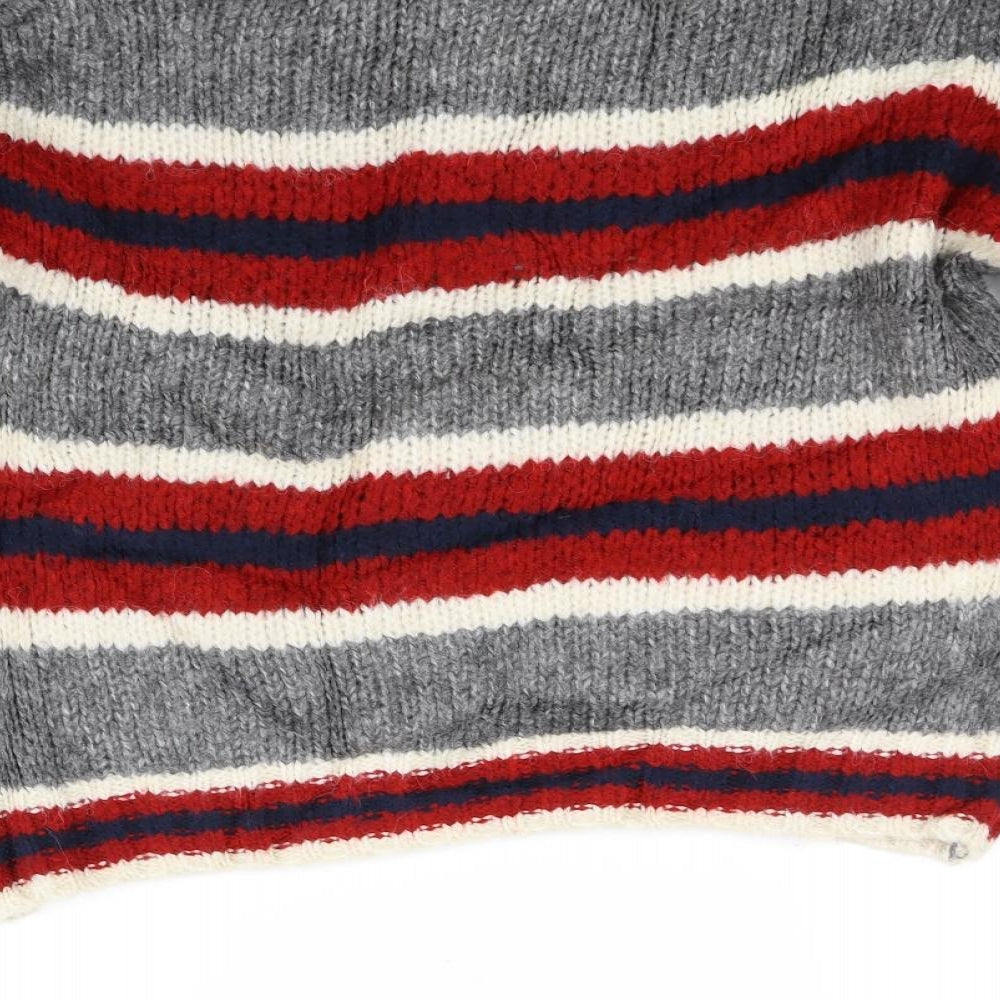 Primark Womens Red Striped Pullover Jumper Size S