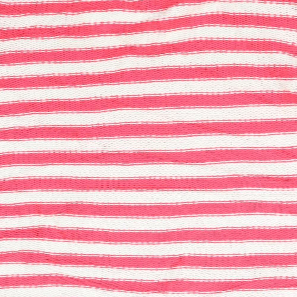 H&M Womens Red Striped Pullover Jumper Size M