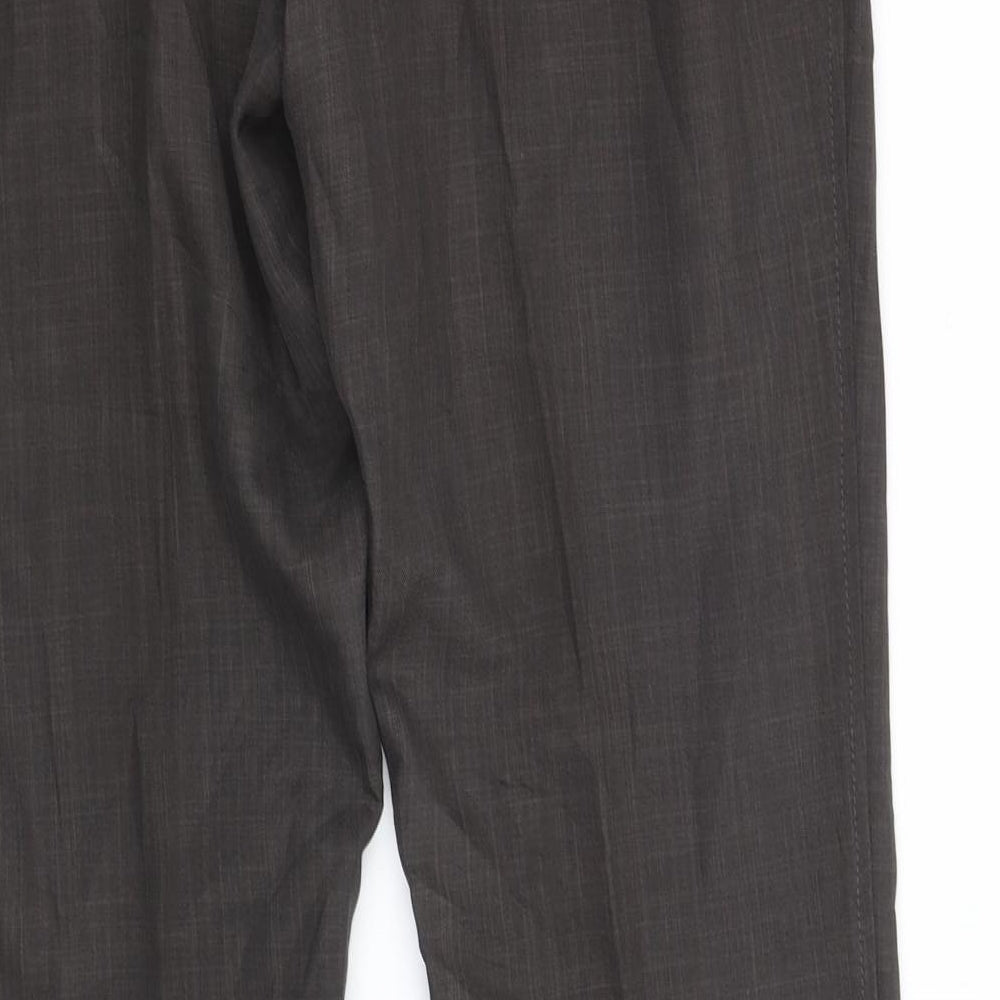 Dorothy Perkins Womens Grey Trousers Size 12 L33 in