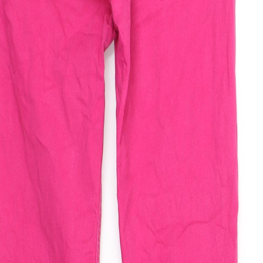 Lee Girls Pink Straight Jeans Size 12 Years