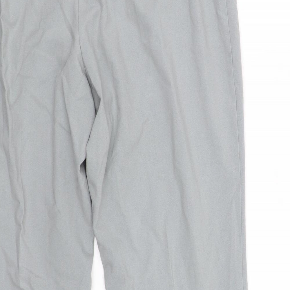 Marks & Spencer Collection Womens Beige Houndstooth Trousers Size 14 L30 in