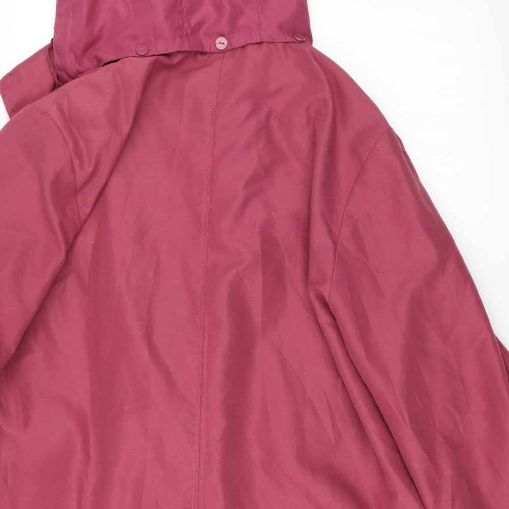 Gabriella Vicenga Womens Pink Overcoat Coat Size 16