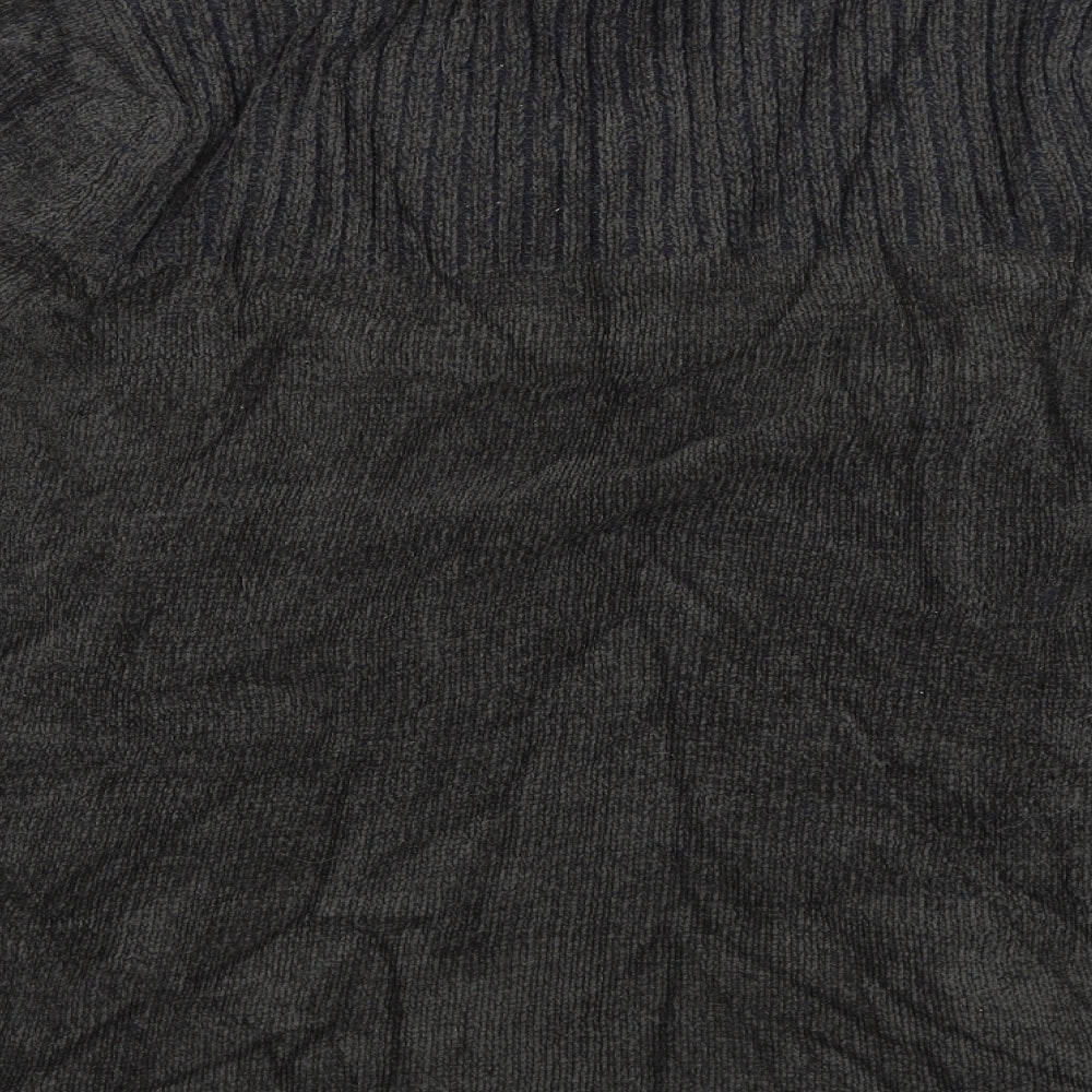 Burton Mens Grey Henley Jumper Size L
