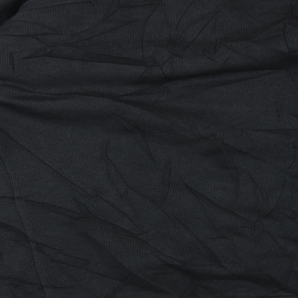 Rogue Mens Black Henley Jumper Size L