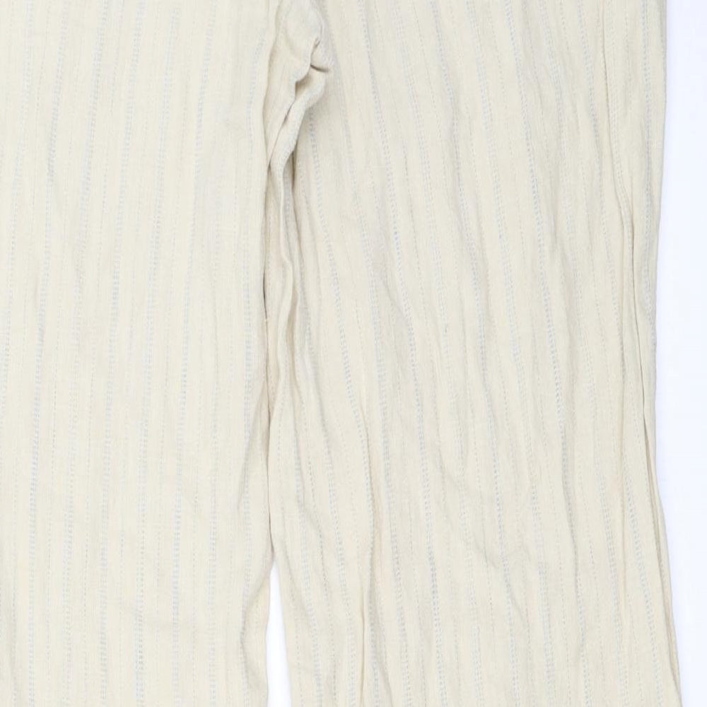 H&M Womens Beige Trousers Size 16 L28 in