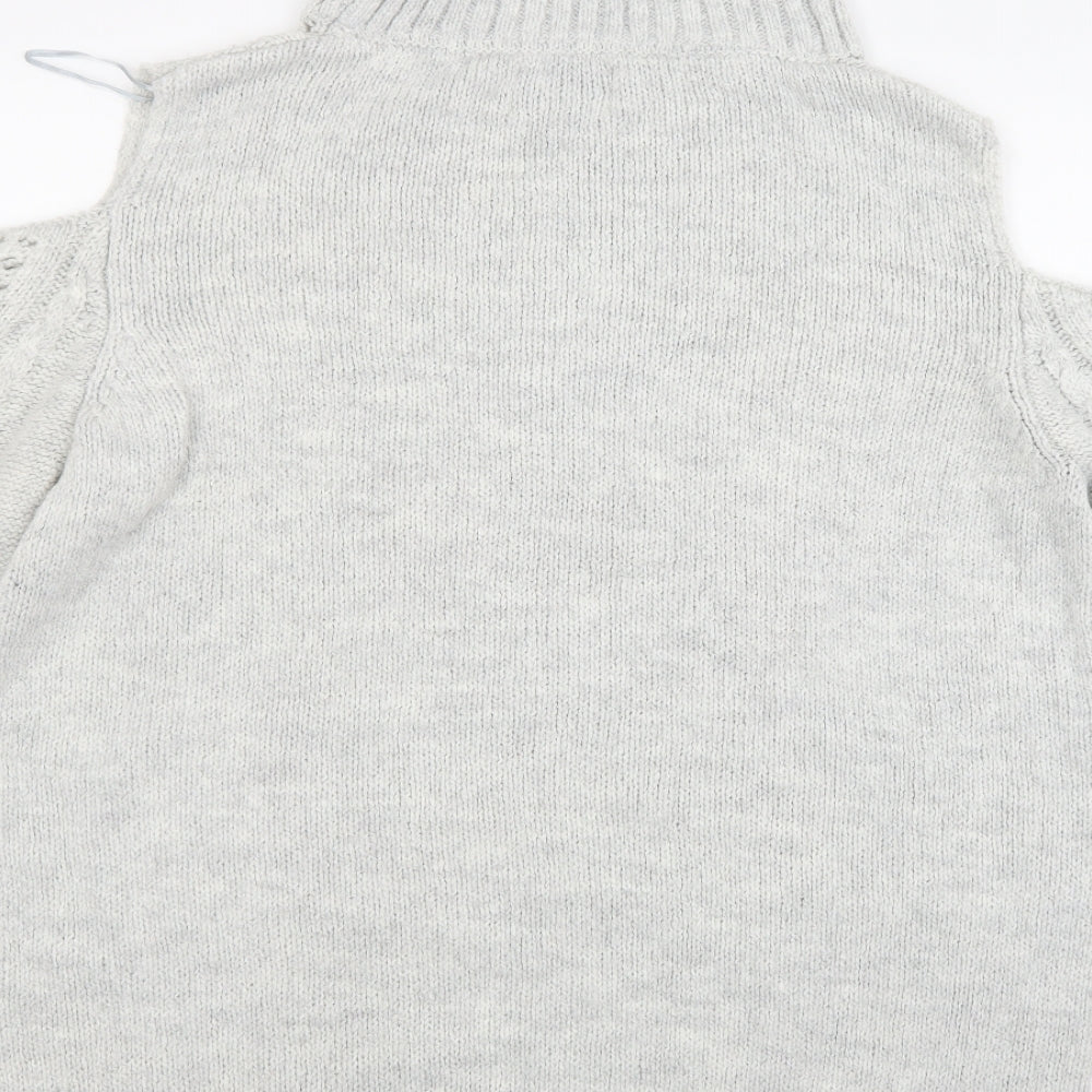 Papaya Womens Grey Pullover Jumper Size L