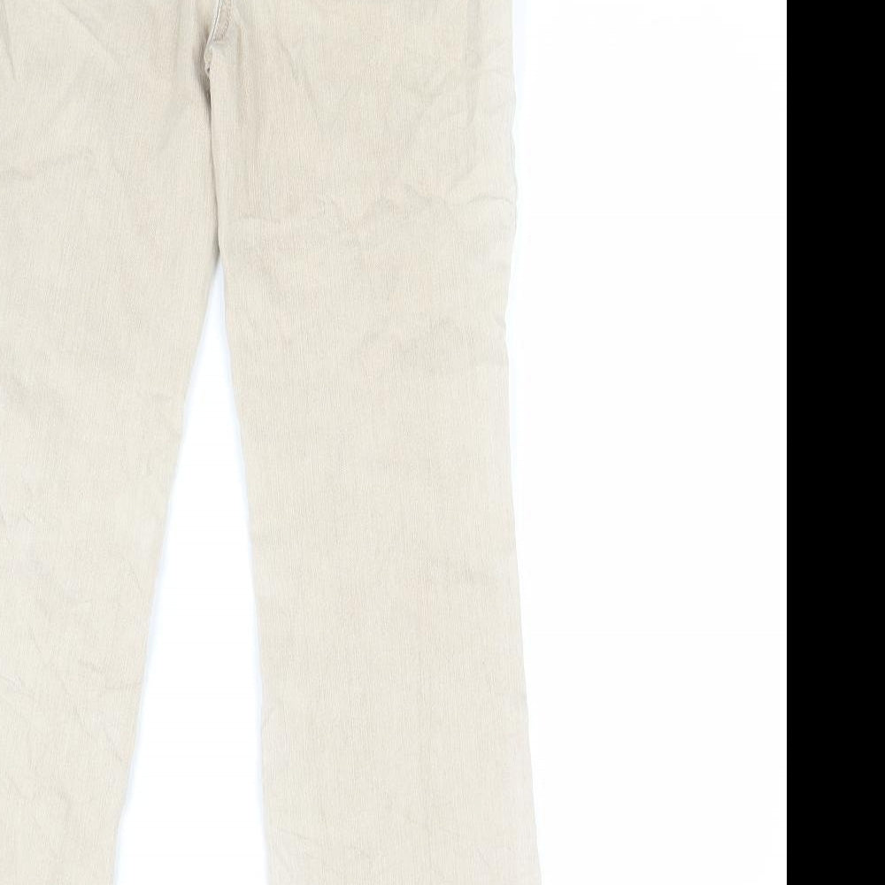 Gerry Webber Womens Beige Denim Straight Jeans Size 8 L26 in