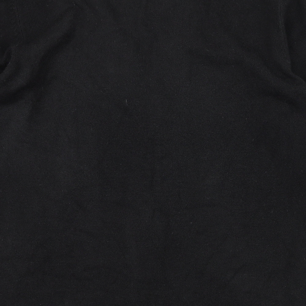 Poppy Womens Black Knit Cardigan Jumper Size 10