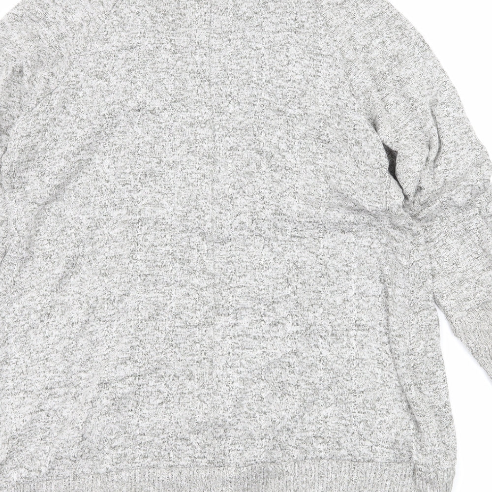 Oliva Rae Womens Grey Knit Cardigan Jumper Size M